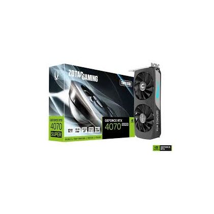 Видеокарта Zotac RTX4070 SUPER TWIN EDGE 12GB GDDR6X 192bit 3xDP HDMI  Medium Pack