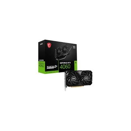Видеокарта MSI RTX4060 VENTUS 2X BLACK 8G OC  GDDR6 128-bit DPx3 HDMI ATX