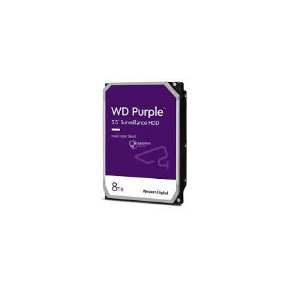 Жесткий диск HDD 3.5" SATA: 8000 Гб WD Purple [5640 rpm, 256 Мб, Sata 3 (6 Gbit/ s)] WD85PURU