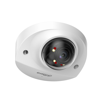 Видеокамера IP 4 Mp уличная Dahua купольная, f: 2.8 мм, 2688*1520, ИК: 30 м, LED:30 м, антивандальная, карта до 256 Gb, микрофон (DH-IPC-HDBW2449FP-AS