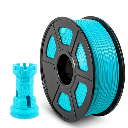 Филамент ABS Cyan для 3D печати (1,75мм/ 330м/ 1кг) NV Print