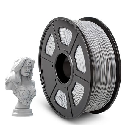 Филамент ABS Grey для 3D печати (1,75мм/ 330м/ 1кг) NV Print