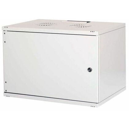 Шкаф настенный телекоммуникационный 19" 09U, Ш540*В595*Г600, передняя дверь - металл, серый (LN-SH12U5460-LG-F0-2)