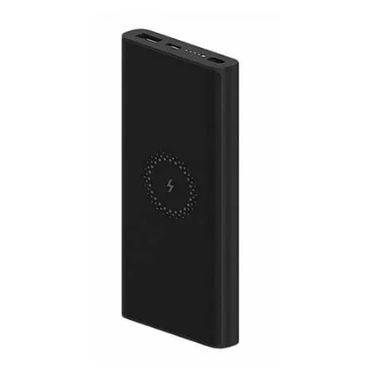 Внешний аккумулятор 10000mAh Xiaomi Mi Wireless Power Bank, USB x2, беспроводная зарядка, пластик, черный