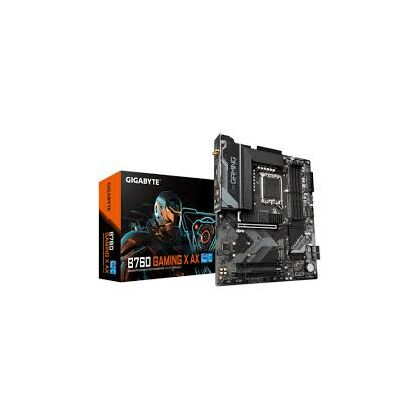 Материнская плата Gigabyte LGA1700: B760M GAMING X AX [B760, 4хDDR5, 1хPCIe16, 2хPCIe1, 4хSATA, 1хМ2, 3x USB 3, 4x USB 2.0, DP, HDMI, ATX ]