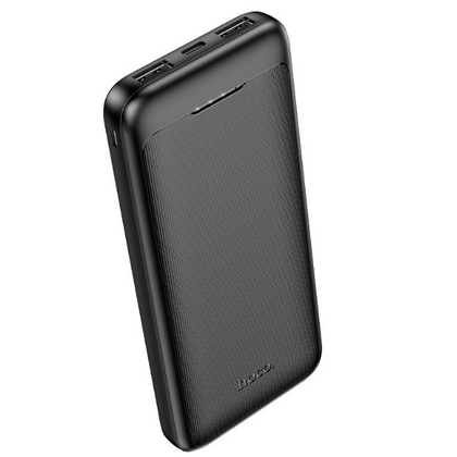 Внешний аккумулятор 10000mAh HOCO J111 Smart, USB x2, Type-C x1, индикатор заряда, пластик, черный