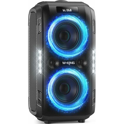 Портативная колонка напольная W-KING T9PRO 120W, черный, BT, Пластик, (T9PRO_NM)