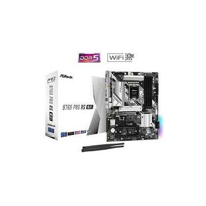 Материнская плата ASRock LGA 1700: [B760, 4xDDR5, 3xPCI-Ex16, 4хSATA3, 6хUSB3, 2хUSB2, 3xM.2, HDMI,DP, Standard-ATX]