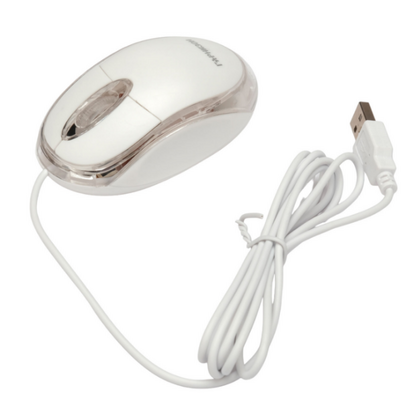 Мышь Гарнизон GM-100W оптическая, проводная, USB, офисная, с подсветкой, белый (GM-100W)