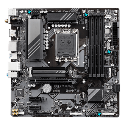 Материнская плата Gigabyte LGA1700:B760M DS3H AX 1.2  [B760, 4хDDR5, 2хPCI Ex1, 1хPCI Ex16, 4хSATA3, 2хM.2, HDMI, DP, PS/ 2, Micro-ATX]