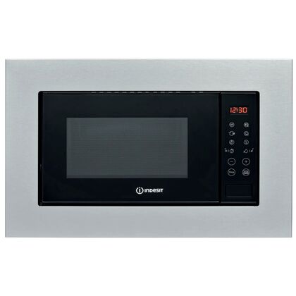 Микроволновая печь встраиваемая Indesit MWI 120 GX серебристый ( 20 л, мощность - 800 Вт, сенсорное)