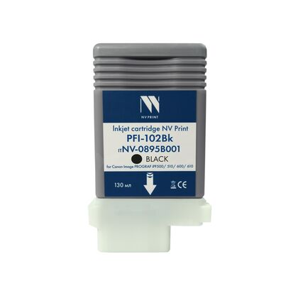 Картридж Canon PFI-102BK Black NV Print (IPF510/ IPF605/ IPF610/ IPF650/ IPF655/ IPF710/ IPF750/ IPF755/ IPF760/ IPF765)