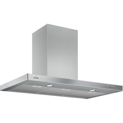 Вытяжка каминная Elikor Квадра 90Н-650-К3Д нержавеющая сталь (650 м³/ ч, управление - кнопочное)