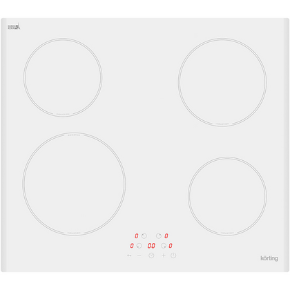 Индукционная варочная поверхность Korting HI 64013 BW белый ( конфорок -  4 шт,  панель - стеклокерамика)