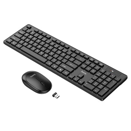 Комплект (клавиатура +мышь) HOCO GM17 Wireless беспроводной, USB, черный