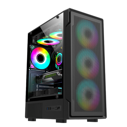 Корпус Foxgate Mini-Tower 33-01F ARGB 6*120мм (без БП, 2xUSB2.0, 1xUSB3.0, ) 33-01F ARGB