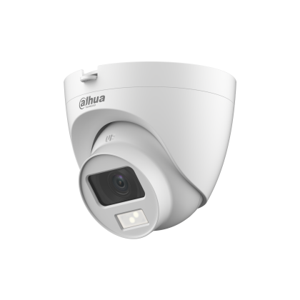 Видеокамера аналоговая 2 Mp уличная Dahua купольная, f: 2.8 мм, 1920*1080, ИК: 20 м, LED:20 м, микрофон (DH-HAC-HDW1200CLQP-IL-A-0280B)