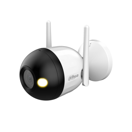 Видеокамера IP 4 Mp уличная Dahua цилиндрическая, f: 3.6 мм, 2560*1440, ИК: 30 м, LED:30 м, антивандальная, карта до 256 Gb, Wifi, микрофон (DH-IPC-F4