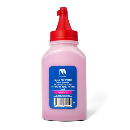Тонер Kyocera TK-5140M/ TK-5150M/ TK-5270M/ TK-5280M Magenta 85г фл. NV Print