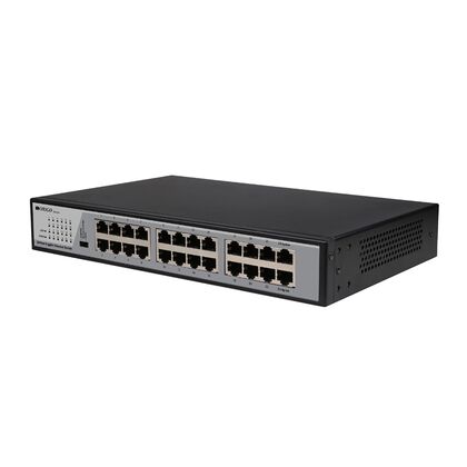Неуправляемый коммутатор 24 порта Origo OS2224/ A1A ( 24x1Гбит/ с) корпус - металл, DIP-переключатель