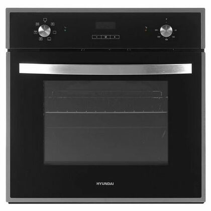 Электрический духовой шкаф Hyundai HEO 6642 IX черный (объем - 60 л,