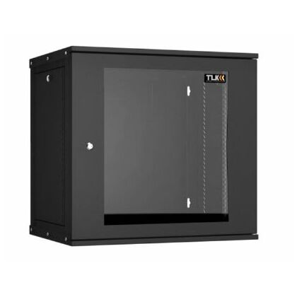 Шкаф настенный телекоммуникационный 19" 12U, Ш600*В636*Г600, передняя дверь - стекло, черный, TLK (TWC-126060-R-G-BK)