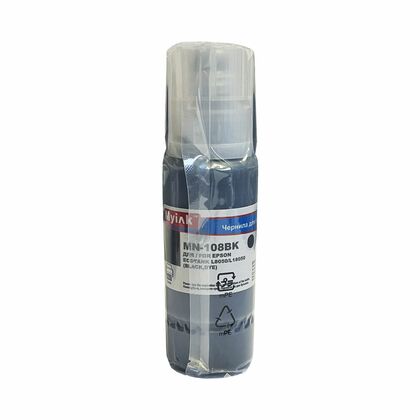 Чернила Epson EcoTank 108 (L8050/ L18050) Black 100мл. MyInk
