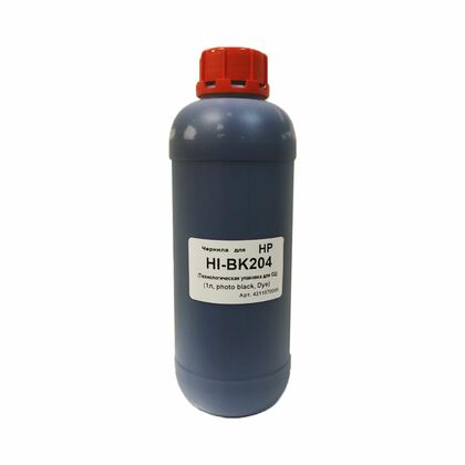 Чернила HP универсальные Photo black 1л MyInk HI-BK204 (Технологическая упаковка для СЦ)