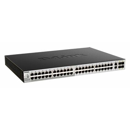 Управляемый PoE-коммутатор 54 порта D-Link DGS-3130-54PS/ B2A (48х1Гбит/ с, 2х10Гбит/ с, 4хSFP+, 48хPoE, PoE‑бюджет 370 Вт) 3 уровня