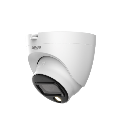 Видеокамера аналоговая 5 Mp уличная Dahua купольная, f: 2.8 мм, 2880*1620, LED:20 м, микрофон (DH-HAC-HDW1509TLQP-A-LED-0280B-S3)