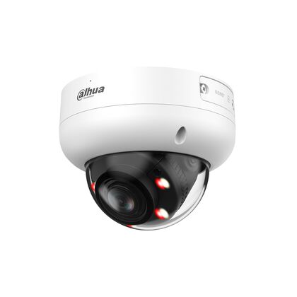 Видеокамера IP 2 Mp уличная Dahua купольная, f: 2.7-13.5 мм, 1920*1080, ИК: 50 м, LED:50 м, антивандальная, карта до 512 Gb, микрофон (DH-IPC-HDBW3249