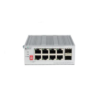 Неуправляемый коммутатор 10 портов Origo OI2210/ A1A ( 8x1Гбит/ с, 2xSFP) корпус - металл, DIP-переключатель