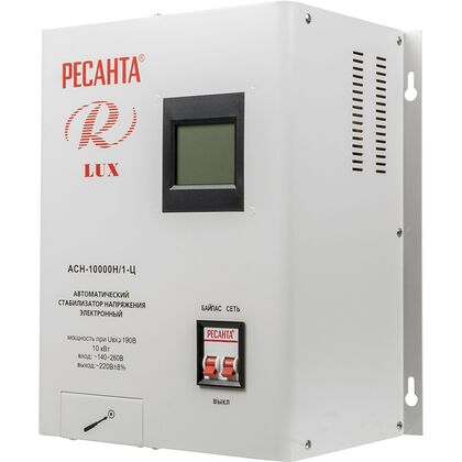 Стабилизатор напряжения Ресанта АСН-10000Н/ 1-Ц однофазный серый