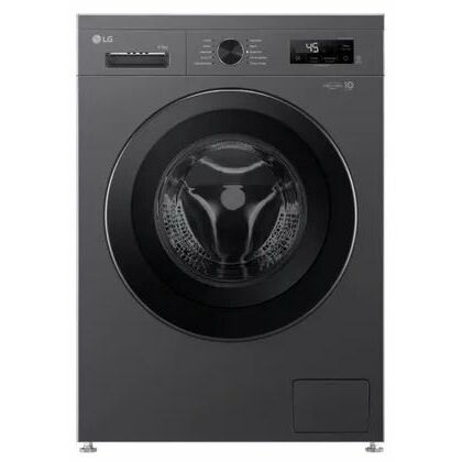 Стиральная машина с паром LG F2Y1WS6J темно-серый, 6.5 кг, инвертор, дисплей -да, глубина - 45,5 см, 1200 об/ мин