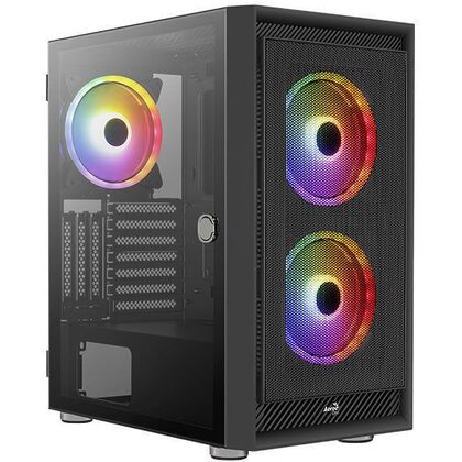 Корпус AeroCool Midi-Tower Graphite-G-BK-v2 (без БП, 2xUSB3.0, audio bott PSU) ACCM-PB24033.11