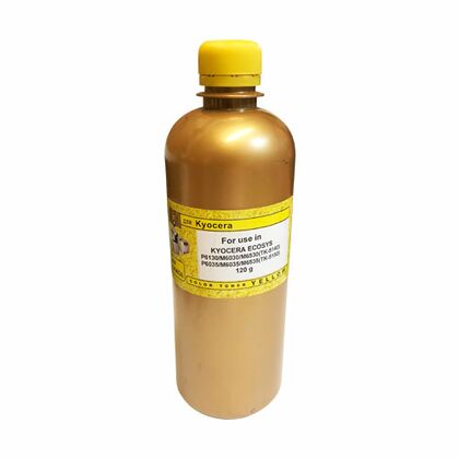 Тонер Kyocera TK-5140Y/ TK-5150Y/ TK-5270Y/ TK-5280Y/ TK-8115Y Yellow 120г. фл. Gold ATM Mitsubishi