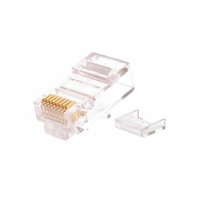 Коннектор RJ-45 Cat5e 50 микрон, неэкранированный, со вставкой, Nikomax (NMC-RJ88RZ50UD2-100) упаковка 100 шт