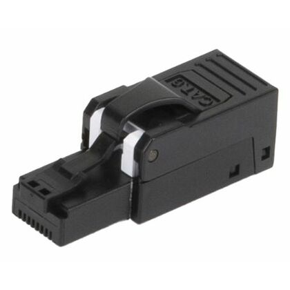 Коннектор RJ-45 Cat6, 50 микрон, неэкранированный, самозажимной, полевой, Nikomax (NMC-RJ88UE2-SB-BK)