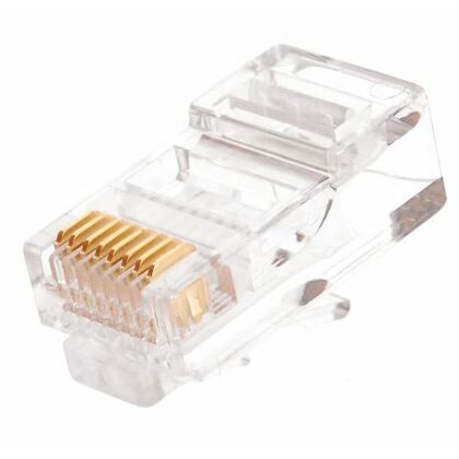 Коннектор RJ-45 Cat5e 50 микрон, неэкранированный, Nikomax (NMC-RJ88RZ50UD1-100) упаковка 100 шт