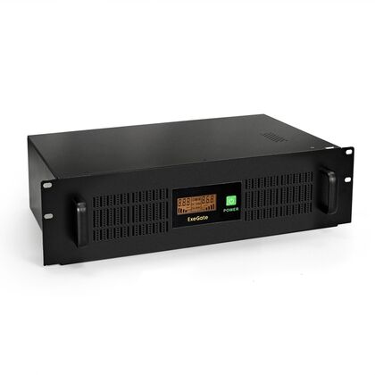 ИБП ExeGate Power RM Smart UNL-1500  1500ВА/ 900Вт, 3xSchuko, IEC C14,  AVR, (Аккумулятор 12В/ 9Ач*2)