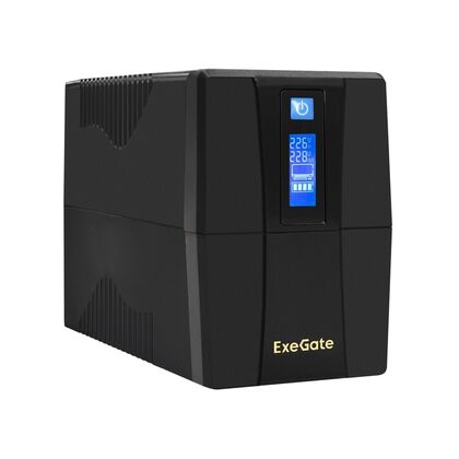 ИБП ExeGate SpecialPro Smart LLB-600 600ВА/ 360Вт, 4хC13, AVR, (Аккумулятор 12В/ 7,2Ah)