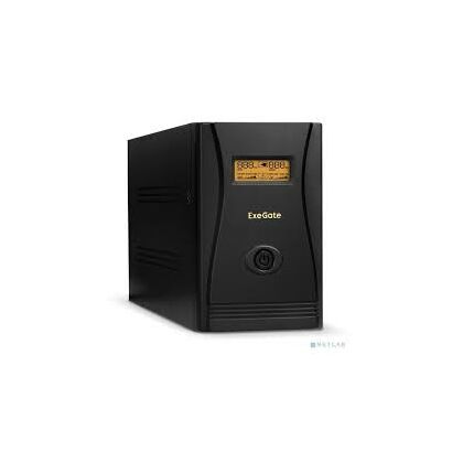 ИБП ExeGate SpecialPro Smart LLB-2000 2000ВА/ 1200Вт, 2хSchuko, AVR, USB, (Аккумулятор 12В/ 9Ah*2)
