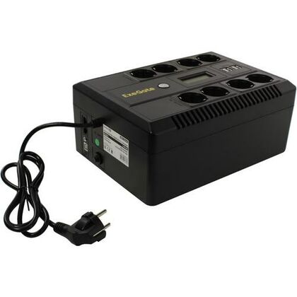 ИБП ExeGate NEO Smart LHB-800 800ВА/ 480Вт, 8хSchuko, AVR, 4хUSB, (Аккумулятор 12В/ 9Ah)
