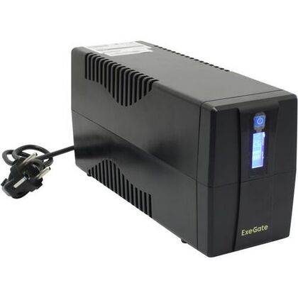 ИБП ExeGate Power Smart ULB-850 850ВА/ 480Вт, 2хSchuko, AVR, (Аккумулятор 12В/ 9Ah)