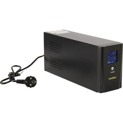 ИБП ExeGate SpecialPro Smart LLB-1000 1000ВА/ 550Вт, 1хSchuko, 2хC13, AVR, (Аккумулятор 12В/ 9Ah)