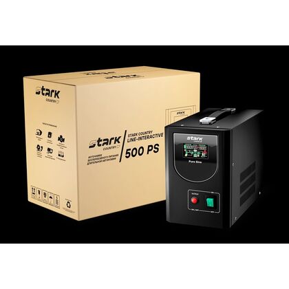ИБП Stark Country 500 PS 500 ВА/ 400 Вт, 2*Schuko (Euro)