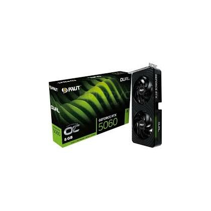 Видеокарта PCI-e: GeForce RTX 5060 Dual OC Palit (8Gb, GDDR7, 128 bit, 1*HDMI, 3*DP) NE75060S19P1-GB2063D