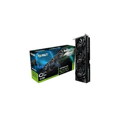 Видеокарта GeForce RTX 5070 Infinity 3 OC Palit (12Gb, GDDR7, 192 bit, 1*HDMI, 3*DP) NE75070S19K9-GB2050S