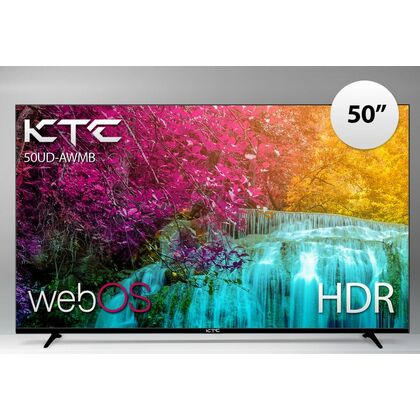 Телевизор 50" KTC 50UD-AWMB webOS, 4K Ultra HD, 60 Гц, Magic Remote, HDMI х3, USB х2, чёрный