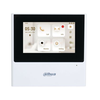 Видеодомофон IP Dahua, 4.3 дюйма, 480*272, белый, WiFi (DHI-VTH2611L-WP)